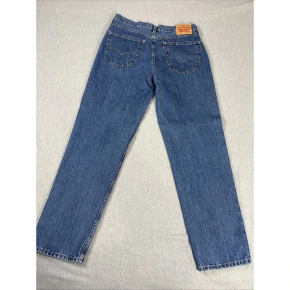 Levi's 550 Relaxed Fit Blue Jeans Men's Size 36x34 Medium Wash Denim Straight