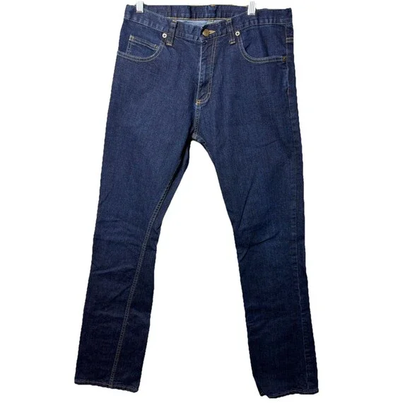 Dearborn Denim Jeans Size 33 Length 35 Blue Pockets USA Made