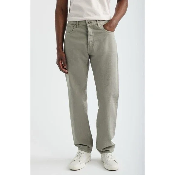 Madewell Men’s 1991 Straight Leg Jeans Washed Olive NWT Size 35/32