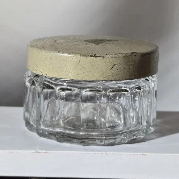 Antique Cut Glass Vanity Dresser Jar 2