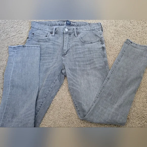 Men's GAP Gray Skinny Jeans Size 31x32