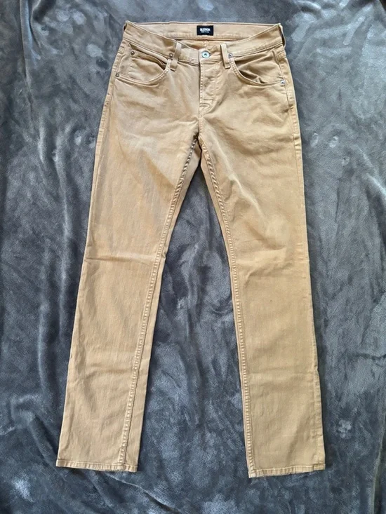 Hudson Jeans Men's Jeans Tan Brown 5 Pocket Button Fly Byron Waist 30x32 Denim
