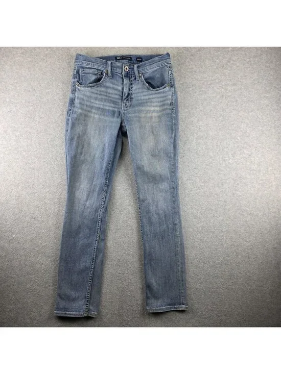 BKE Jake Jeans Mens 32x32 Blue Straight Light Wash Stretch Denim
