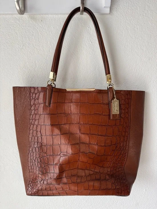 Coach‎ Madison Croc Tote
