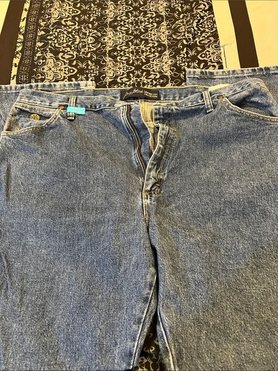 Wrangler George Strait Men's Light Blue Straight Jeans