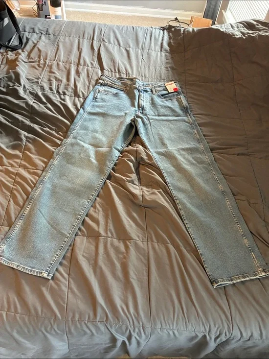 Wrangler Light Blue Straight Leg Jeans