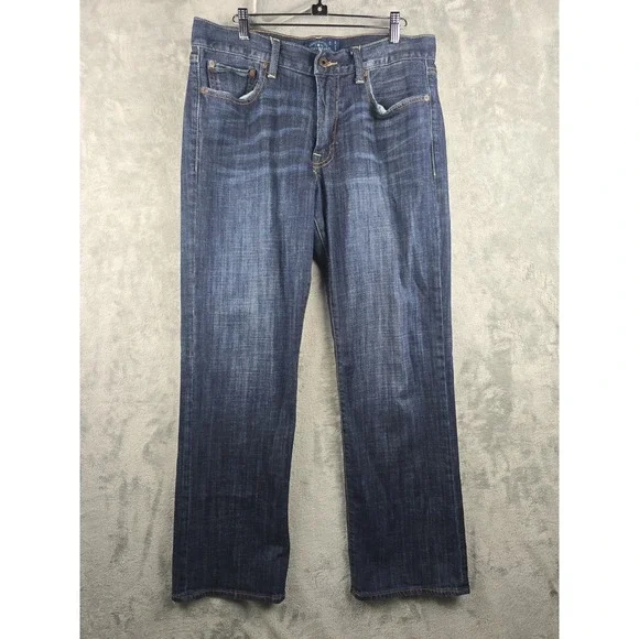 Lucky Brand 361 Vintage Fit Straight Leg Jeans Mens Size 32x30 Blue Stretch