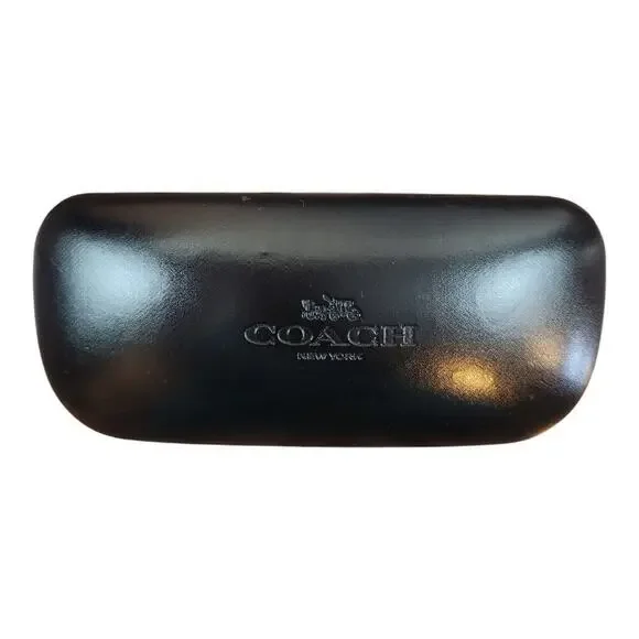 Coach sunglasses glasses hard‎ case black logo