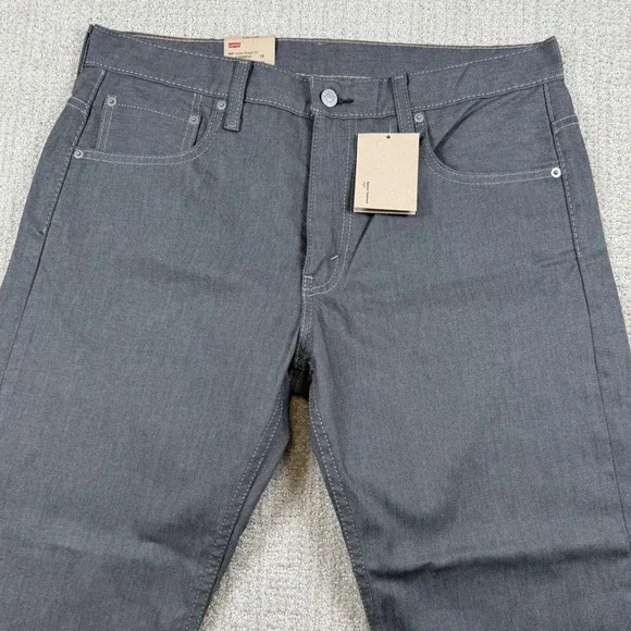 NEW Levi's 569 Mens 33x30 (Actual 35x28) Gray Loose Straight Fit Denim Jeans