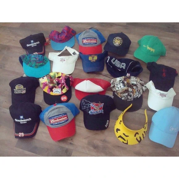 20 NASCAR OLYMPIC RARE SPORTS STRAPBACK 90S WHOLESALE LOT HATS‎ VINTAGE HAT CAP