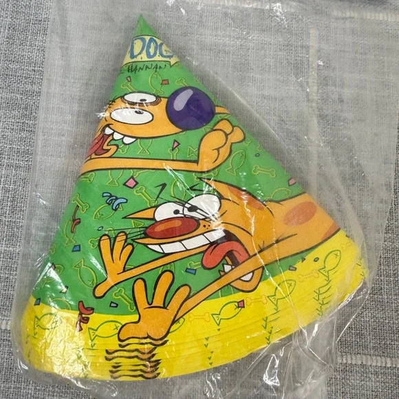 Vintage Nickelodeon Y2K Cat Dog Part‎ Hats 8 - NEW Design Ware