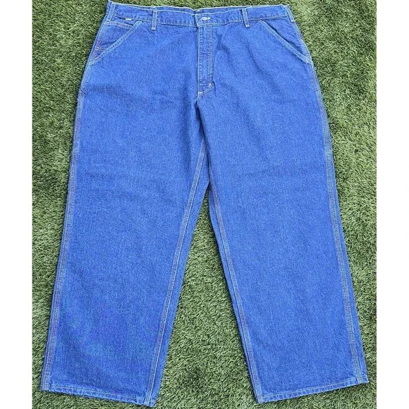 Carhartt Men's Flame Resistant Denim Dungaree‎ Jeans FRB13 DNM Size 42x30 New