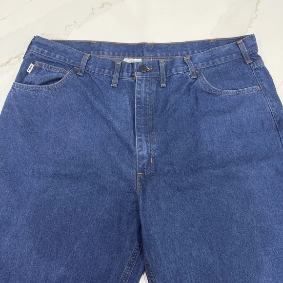 Carhartt FR Jeans Mens 44x32 Dark Wash FRB100DNM Workwear‎ Flame Resistant 2HRC