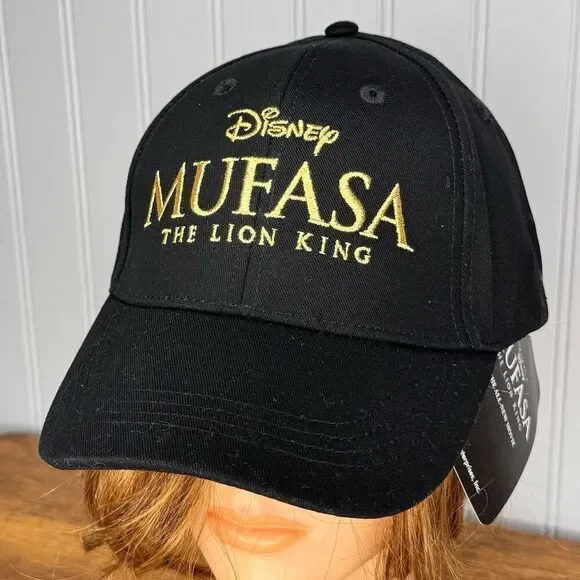 Walt Disney Mufasa The Lion King Movie Black Promo Baseball Cap