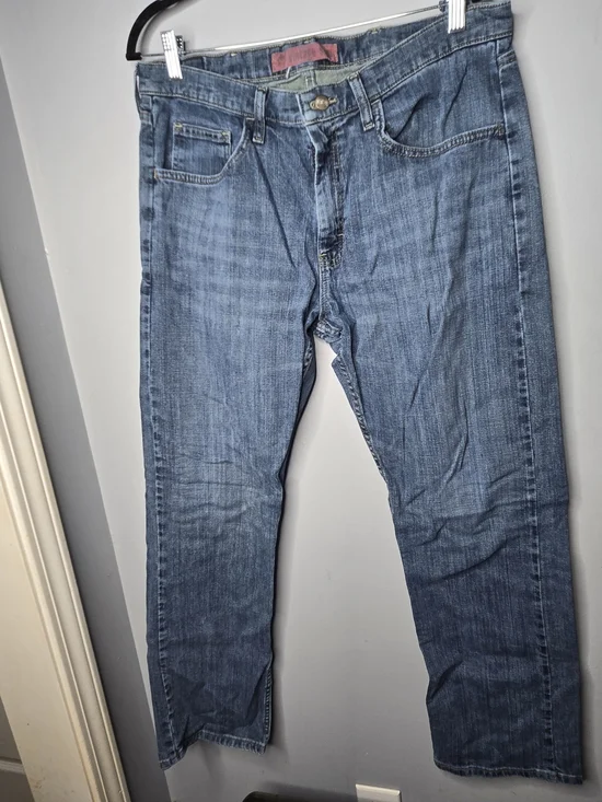 Lee Dungarees Vintage Series Jeans Mens 36x30 Light Wash Straight Fit Denim