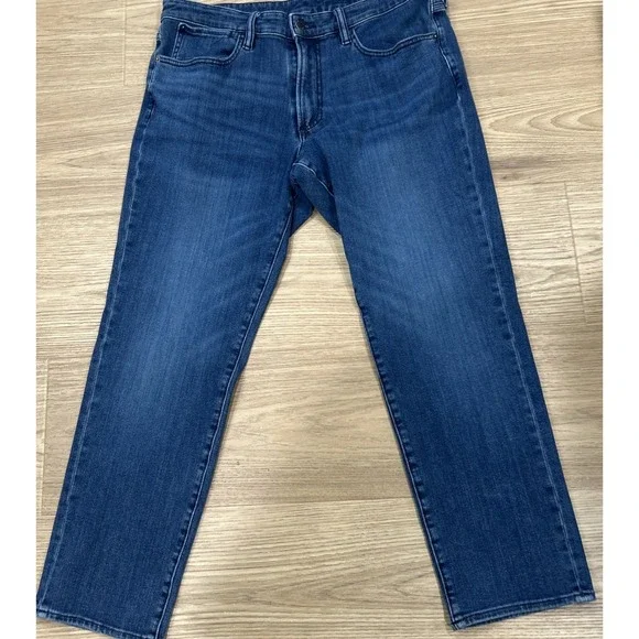 Men's Bonobos 4 Way Stretch Slim Straight Blue Jeans Size 35×30