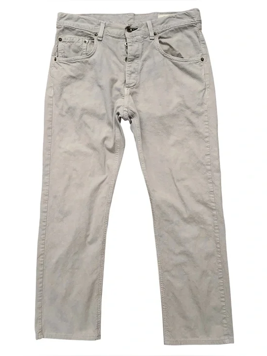 Rag & Bone Jeans Mens Size 32 RB 15X Slim Straight Button Fly Handmade Gray