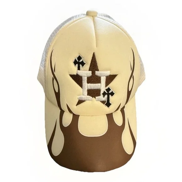 Houston Astros Seized Hat‎ Adjustable Flames Unique