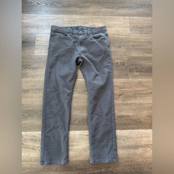 Jachs Men's Charcoal Slim Jeans, size 34/30