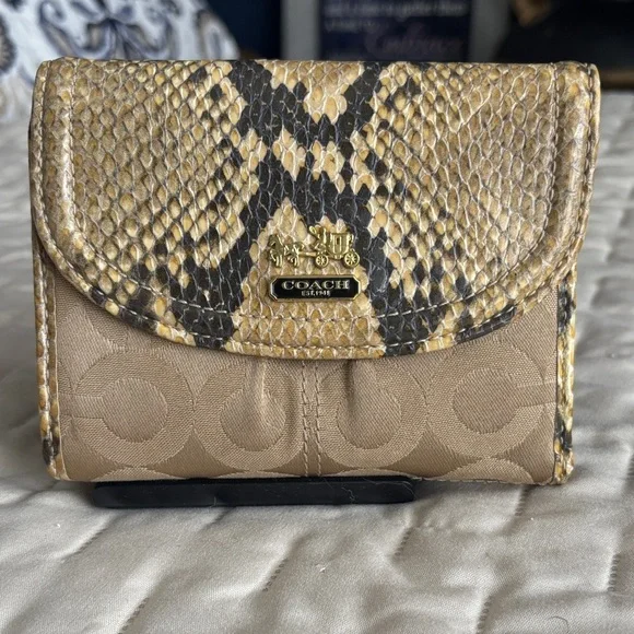 Coach Madison Python Wallet