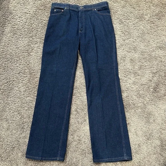Levi's 505 Vintage Action Casuals Jeans USA Made Talon 42 Straight Fit 34x33