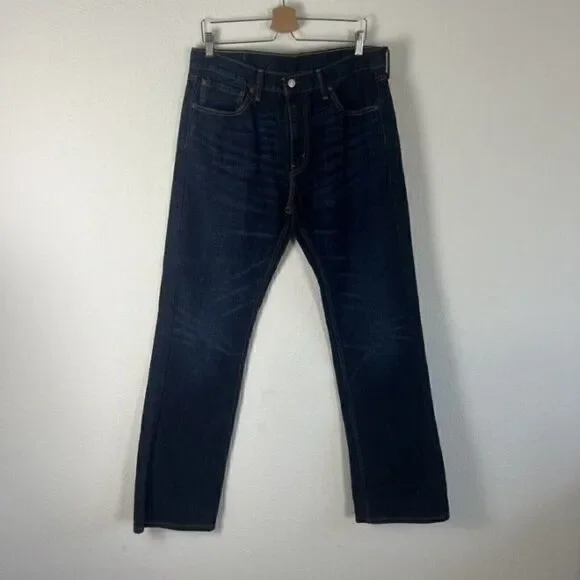 Levis 527 Men’s Bootcut Denim Jeans Dark Wash Size 36x34 100% Cotton