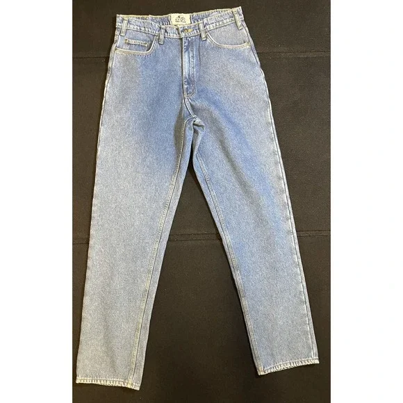 Old Mill Jeans Mens 34x36 Blue Straight Leg Fleece‎ Lined Thermal Denim Winter