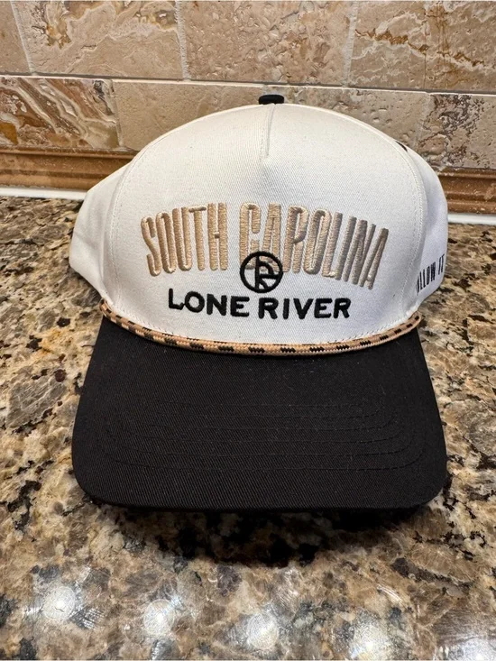 South Carolina Lone River Two-Tone Baseball Cap - White & Black