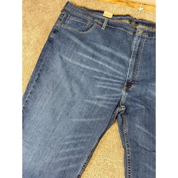 NEW Levis 559 Relaxed Straight Mens Jeans 54x30 Medium Wash Blue WaterLess