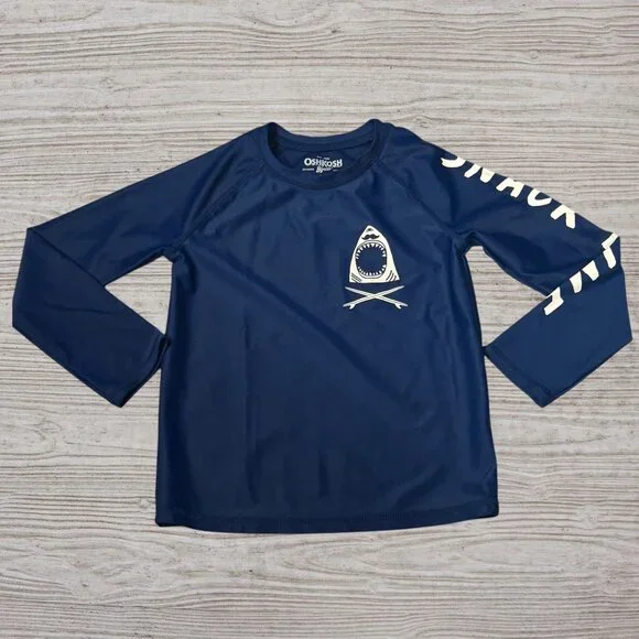 Oshkosh B'gosh Kids Toddler Blue Long Sleeve Shark 