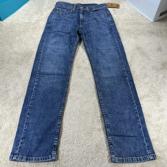 Levi's Men's 505 Jeans Regular Fit Stretch Denim Size 29x32 Medium Wash NWT
