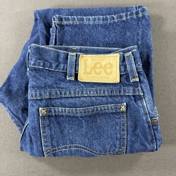 Vintage 90s Lee Riders Jeans Mens 34x32 Union Made In USA Blue Denim Workwear