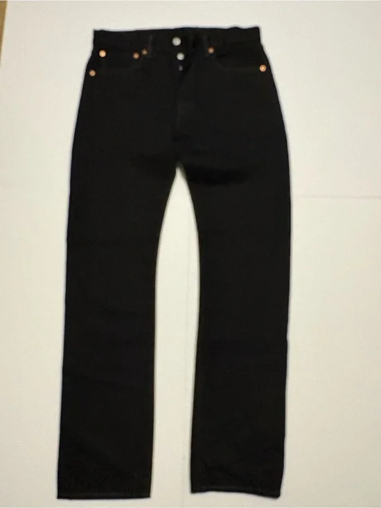 Levi’s 501 Original Black Straight Leg Button Fly Jeans Men’s 33x34