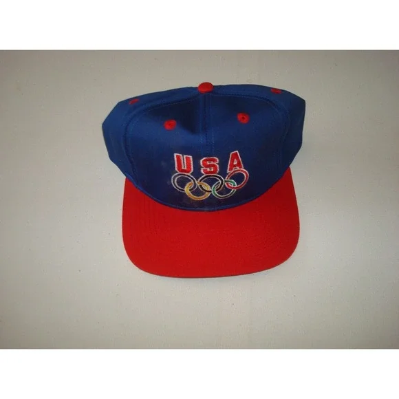 USA OLYMPIC DREAM TEAM ATLANTA  DEADSTOCK VINTAGE‎ 90S  SCRIPT HAT CAP SNAPBACK