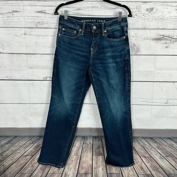 American Eagle‎ Jeans Mens 26X26.5 Blue Air Flex Stretch Classic Boot Comfort