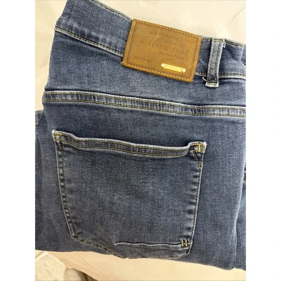 Vintage McKenzie Tribe Dungarees Jeans 36x30 USA Made Baggy Y2K Denim Cotton Men