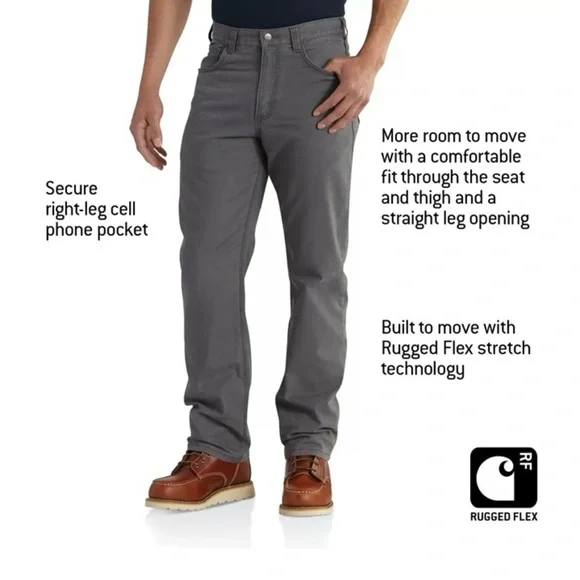 Carhartt Men's Rugged Flex Rigby 5-Pocket Pants SIZE 38x32