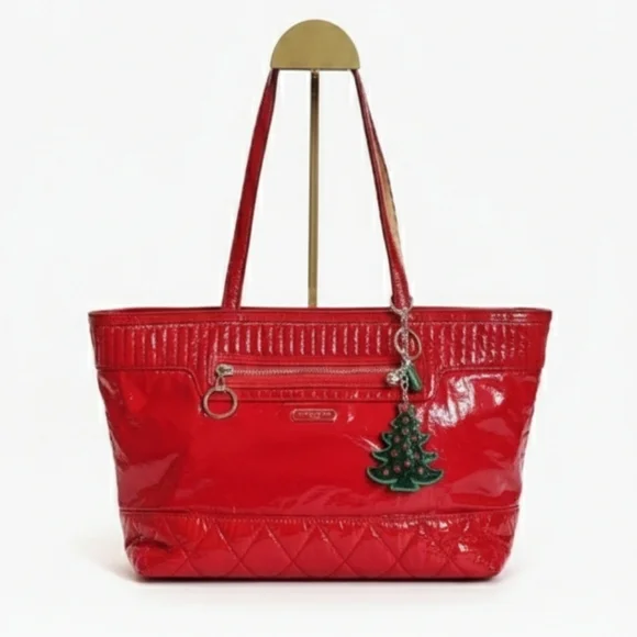 Coach 2011 Red Patent Leather Tote