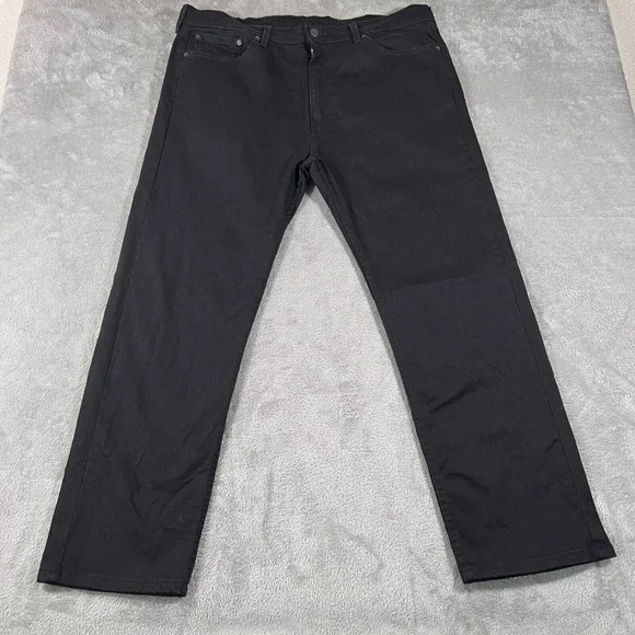 Levi's Jeans Mens 40x30 Black 505‎ Straight Leg Regular Fit Denim