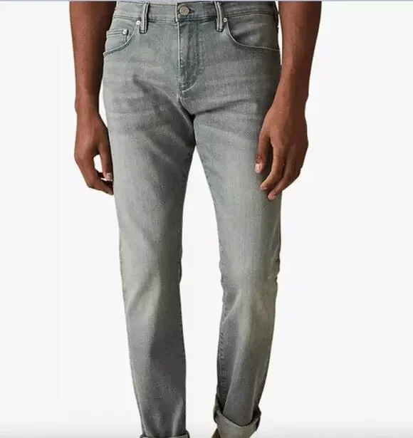 REISS Mason Jeans Size 30 Waist NEW $245 Mid Blue Jersey Stretch Tapered Slim