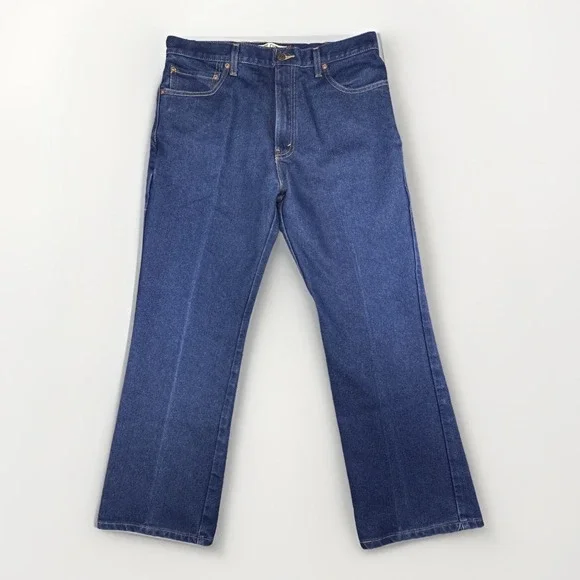 Levi's 517 Boot Cut Jeans 517 Dark wash Denim Men's 36 x 29 Y2K