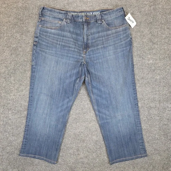 Duluth Trading Co Jean 40x24 Blue Ballroom Double Flex Standard Fit ALTERED LEGS