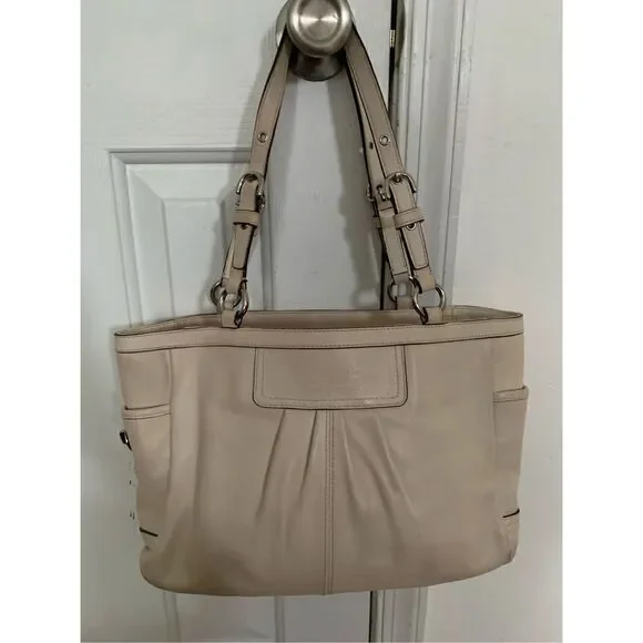 Coach off white or cream shoulder bag