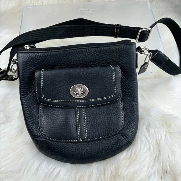 COPY - COACH PEBBLED LEATHER CROSSBODY BAG