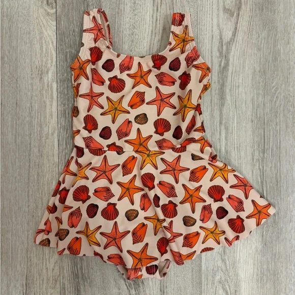 Kortni Jeane 12-18 months seashell one piece mini skirted  bathing suit