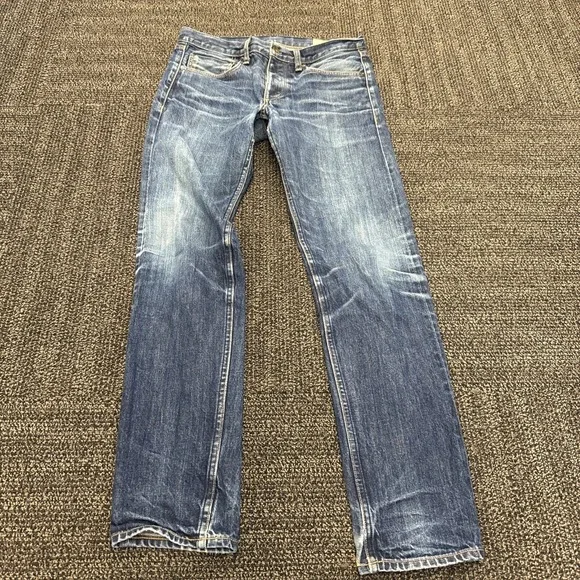 Rag & Bone Blue Jeans Men's 31 X32 Fit 2 Slim Fit Denim Mid Rise Button Fly