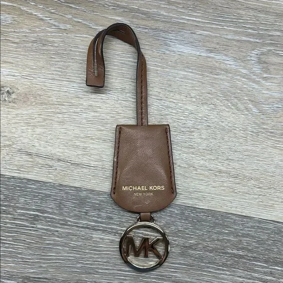 Michael Kors Tan Leather Bag Charm