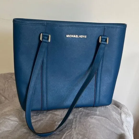 NWOT Michael Kors Blue Tote Bag Purse