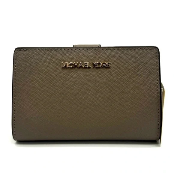Michael Kors Medium Bifold Zip Chain Wallet Dusk