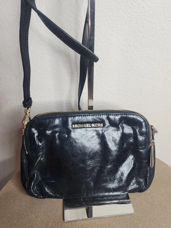Michael Kors Black Alexis Crossbody Bag With COA